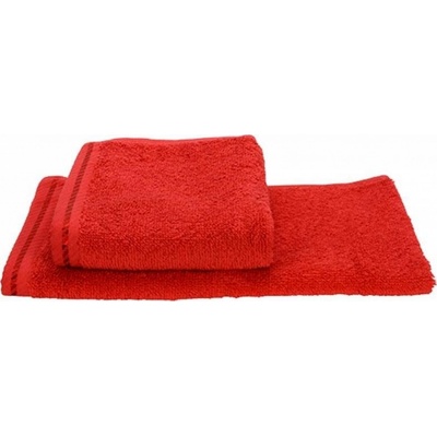 A&R Savý froté ručník na obličej z turecké bavlny 500 g/m červená ohnivá 30 x 30 cm