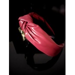 Radi handmade Елегантна диадема с възел винена кожа (848)