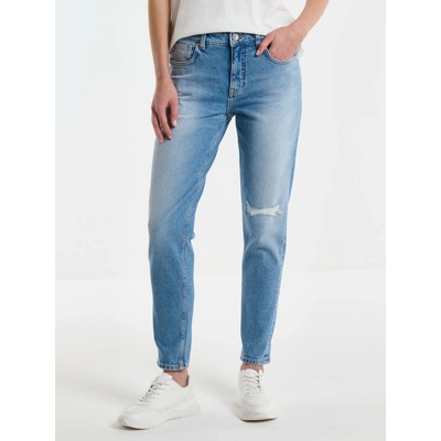 Big Star Woman's Tapered Trousers 115541 233 modrá