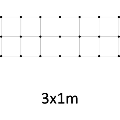 Montážna sada pre zelenú stenu - nerez, rozmer 3 x 1 m