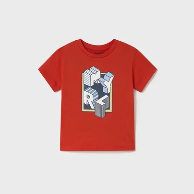 MAYORAL Тениска къс ръкав basic в червено за мини момче Майорал