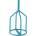 Collomix бъркалка с HEXAFIX KR120HF Collomix (40120000)