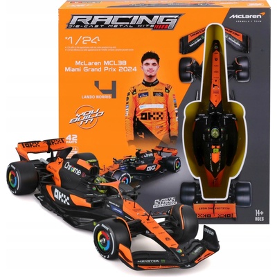 Bburago McLaren F1 Team MCL38 2024Kit 4 Norris 1:24