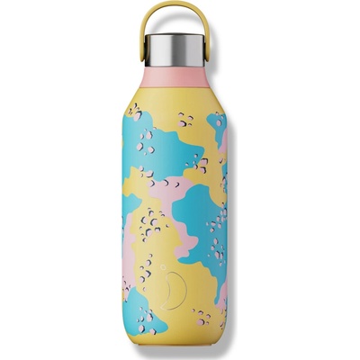 Chilly's Bottles termofľaša Desert Camo žltá 500 ml edícia Studio Series 2