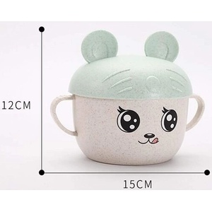 Panda Baby Био купичка от пшенични фибри Panda Baby - Зелена (3924100000 - Зелен)