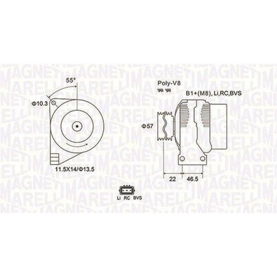 Generátor MAGNETI MARELLI 063731958010