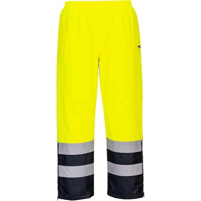Portwest nohavice S598 do pasu zateplené nepromokavé reflexní žltá/navy