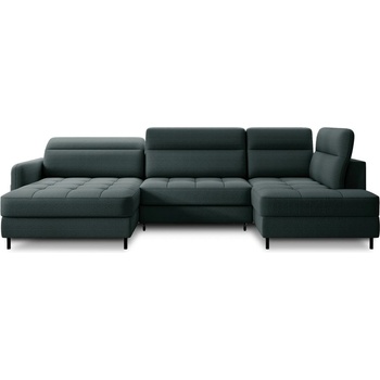 Eltap Зелен кадифен разтегателен ъглов диван с място за съхранение (десен ъгъл U форма) Berrto - ELTAP (CO-BER-LT-38MAN)