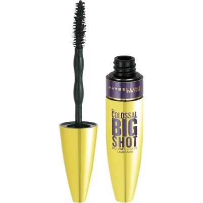Maybelline Colossal Big Shot Volum Express řasenka pro objem a prodloužení řas Daring Black 9,5 ml