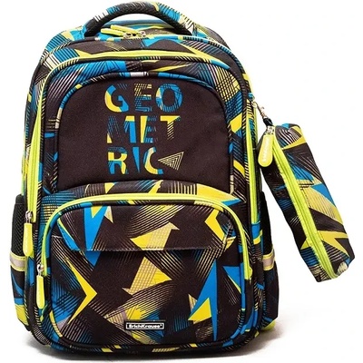 ErichKrause Ученическа раница ErichKrause SchoolLine 20 л, Triangle, с 2 отделения + моливник