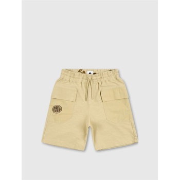 Image 1 of Pretty Green Поларени къси панталони Pretty Green Men's Stamford Fleece Jogger Shorts - Taupe
