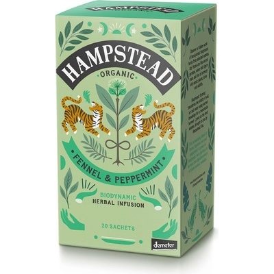 Hampstead Tea London BIO fenyklový čaj s mátou bio 20 ks