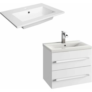 Defra Комплект стенен шкаф Defra Granada бял с композитна мивка Flex 60 (DEF167-D-06001+DEF2622)