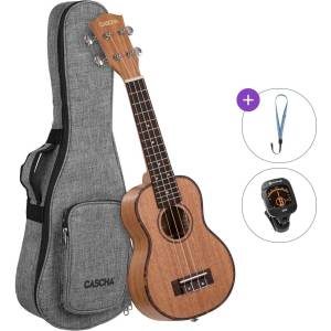 Cascha HH 2026 Basic SET Standard SET Natural Сопрано укулеле (HH2026-STANDARD-SET)