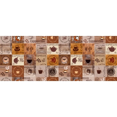 Sanem Plastik 1627 PVC ubrus Florista čas kávy role Barva: hnědá role 20 m 140cm x2000cm