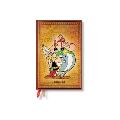 Paperblanks Asterix & Obelix the Adventures of Asterix 12-Month Mini Horizontal Weekly Elastic Band 160 Pg 100 GSM 2025