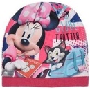 Dětské čepice Setino dívčí čepice Minnie Mouse tm. růžová