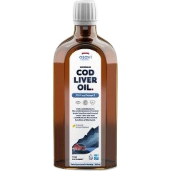 Osavi Norwegian Cod Liver Oil | Different Flavors Liquid Omega [250 мл] Лимон