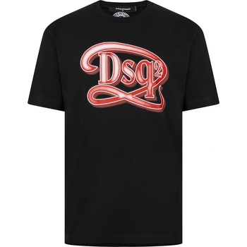 Dsquared2 Тениска DSQUARED2 Logo Print T-Shirt - Black