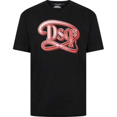 Dsquared2 Тениска DSQUARED2 Logo Print T-Shirt - Black