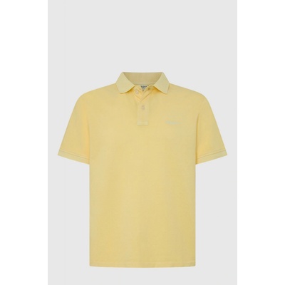 Pepe Jeans bavlněné polo tričko NEW Oliver GD PM542099 žlutá
