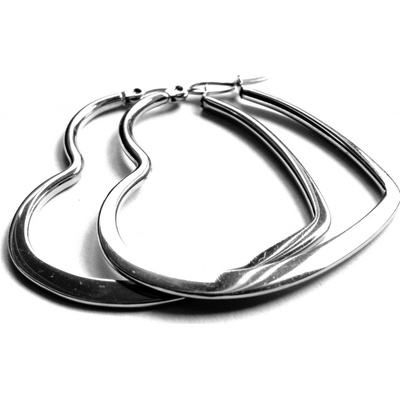 Steel Jewelry náušnice srdce z chirurgické oceli NS500418