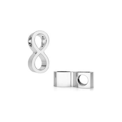 Nubis Stříbrný přívěšek korálek INFINITY NB 8018