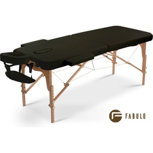 Fabulo Skladací masážny stôl uno Set čierna 186 x 71 cm