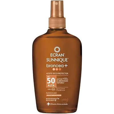 Ecran Sunnique Bronzea Protector Oil+F50 200ml - Clear (Multicolor)