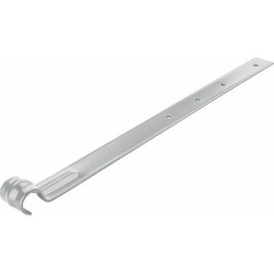 KJG Držiak návalky strešného žľabu 250/280 mm pozink RAL 9006 Bielo hliníková