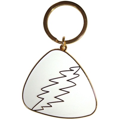 Grateful Dead White Plectrum Ключодържател (GRATEKEY05)