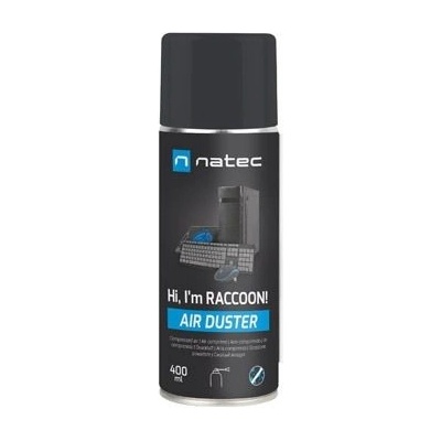 NATEC Аксесоар Natec Compressed Air Duster Raccoon 400 ml (NSC-2119)