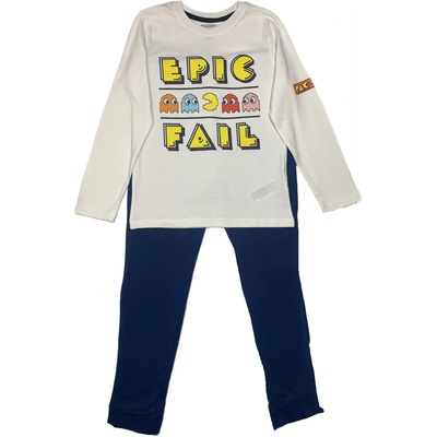 EPlus Пижама за момчета - Pacman синя Размер - деца: 152