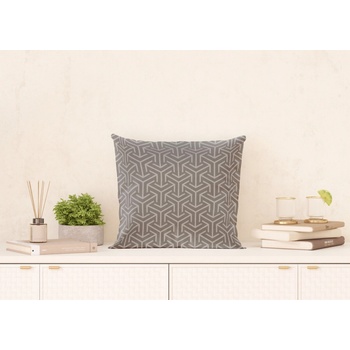 AG Art Vankúš Abstrakcia sivá 45x45