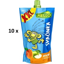 Hello XXL ovocná desiata vrecko marhuľa 10 x 200 g