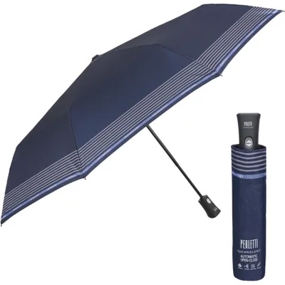 Мъжки автоматичен Open-Close чадър Perletti Technology 21760, Тъмносин