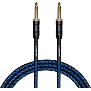 Cascha Professional Line Guitar Cable Blue Tweed 9 m Директен - Директен Инструментален кабел (CCP-G2SBL9)
