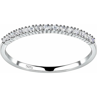 Nefertitis 18095 Stříbrný prsten se zirkony ETERNITY NF57751 0,9