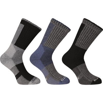 Nedeto 3PACK ponožky vysoké zimné 3NWV1 viacfarebné
