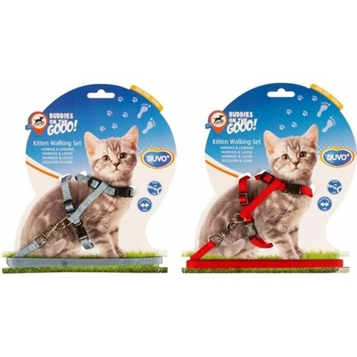 DUVO+ Postroj s vodítkom pre mačiatka Set Uni 15-25 cm/8 mm-125 cm