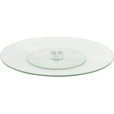PERFECT HOME Podnos servírovací sklo/nerez ¤34cm nízký CAKE
