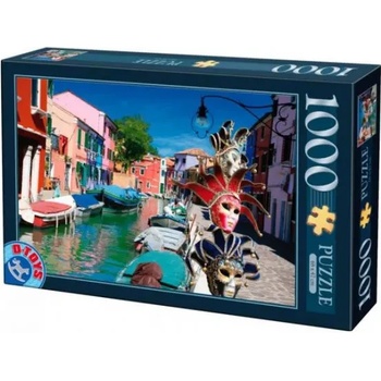 D-Toys - Puzzle Burano, Italy - 1 000 piese