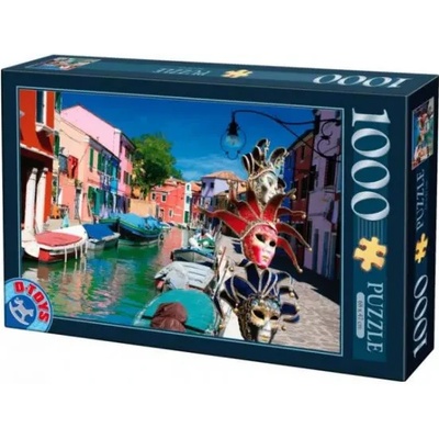 D-Toys - Puzzle Burano, Italy - 1 000 piese