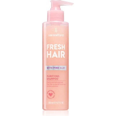 Lee Stafford Fresh Hair Pink Clay дълбоко почистващ шампоан за всички видове коса 200ml