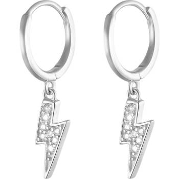Silenti Jewelry Сребърни обеци "Светкавица