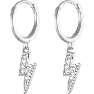 Silenti Jewelry Сребърни обеци "Светкавица