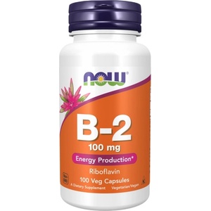NOW Vitamin B-2 / Riboflavin 100 mg [100 капсули]