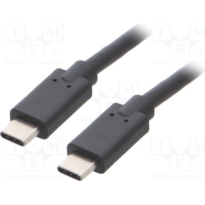 Qoltec 52353 USB 3.1; USB C vidlice,z obou stran, 3m, černý