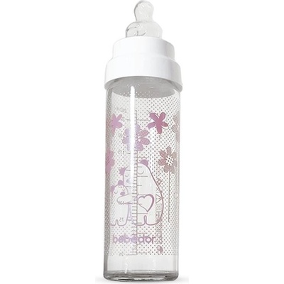 Simax dojčenská flaša růžový medvedík 240 ml