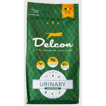 Delcon Cat Urinary High Premium - супер премиум суха храна за пораснали котки от всички породи, с профилактика на уринарният тракт, БЕЗ ЗЪРНО, с домашни птици и риба, Белгия - НАСИПНО